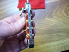 Hubertus Knife Solingen Germany Small Custom 08 Rare Candy Stripe 1 of 1 Lillyput UNUSED 