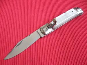 Older Italian Clip Blade Leverlock Switchblade Knife