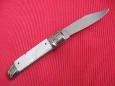 Older Italian Clip Blade Leverlock Switchblade Knife