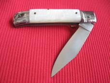 Older Italian Clip Blade Leverlock Switchblade Knife