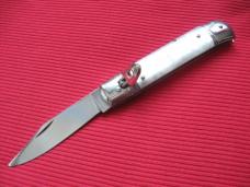 Older Italian Clip Blade Leverlock Switchblade Knife