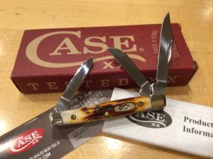 Case XX USA 2005 6254 Raspberry Bone Limited Edition Trapper Knife