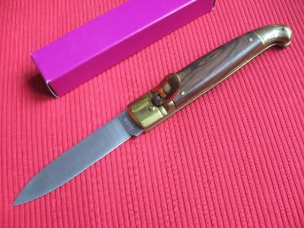 Vintage Italian Select Rosewood Leverlock Switchblade Knife