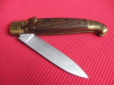 Vintage Italian Select Rosewood Leverlock Switchblade Knife