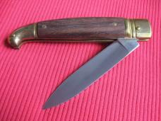 Vintage Italian Select Rosewood Leverlock Switchblade Knife