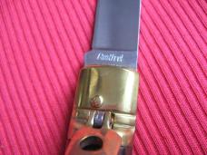 Vintage Italian Select Rosewood Leverlock Switchblade Knife