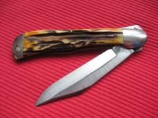 Vintage JAEGER BROS. Stag AERIAL Switchblade Knife