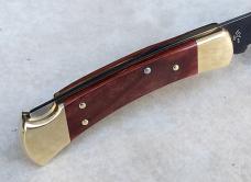 110 Folding Hunter - Build Out - Rosewood/Brass Black BOS S30V Blade - New