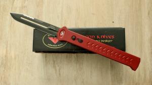 Paragon Estiletto Bowie OTF Automatic Knife Red (5.25" Black Serr)