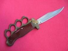 Unique German Brass Knuckle Switchblade Knife