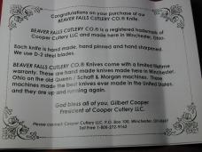 Beaver Falls Cutlery 2024 Bourbon Jigged Bone Jack Knife from Cooper Cutlery Integral Bolsters NMIB