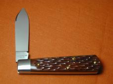 Beaver Falls Cutlery 2024 Bourbon Jigged Bone Jack Knife from Cooper Cutlery Integral Bolsters NMIB