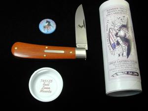 Great Eastern Cutlery GEC Smooth Rust Linen Micarta Mustang Knife NIT Made in USA 745125