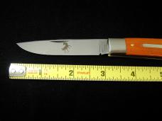 Great Eastern Cutlery GEC Smooth Rust Linen Micarta Mustang Knife NIT Made in USA 745125