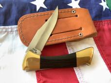 2000 Case xx Mako Shark Folding Hunter w/ Pretty Wood Handles (P58L SSP) +Orig Sheath & Box -NOS