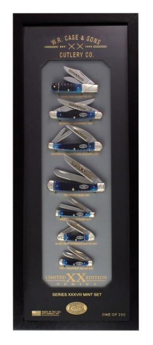 Case XX Gator Jig Ocean Blue Bone Complete Series Limited Edition XXXVIII Mint Set