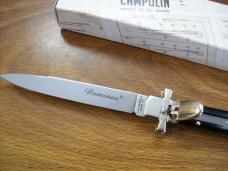 A.G.A. Campolin Italian 9" Dominus Brazilian Horn  Swedgey Blade # GO-DOM23A-HB UNUSED W/Orig. Box