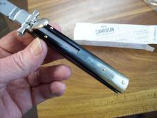 A.G.A. Campolin Italian 9" Dominus Brazilian Horn  Swedgey Blade # GO-DOM23A-HB UNUSED W/Orig. Box