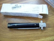 A.G.A. Campolin Italian 9" Dominus Brazilian Horn  Swedgey Blade # GO-DOM23A-HB UNUSED W/Orig. Box