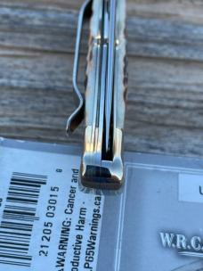 CASE XX ** 2018 KICKSTART AMBER PEACH SEED JIG BONE MID FOLDING HUNTER