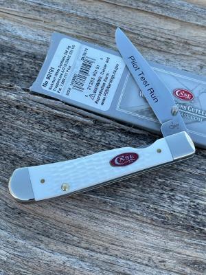 CASE XX ** 2019 KICKSTART WHITE SYNTHETIC SPARXX PILOT TEST RUN TRAPPERLOCK