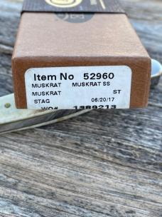 CASE XX ** 2017 VINTAGE STAG MUSKRAT