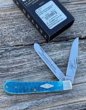 CASE XX ** 2021 SFO SMOKY MOUNTAIN KNIFE WORKS PRESIDENT'S BAREHEAD TRAPPER - COA