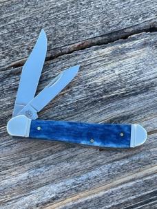 CASE XX ** 2021 SFO SMOKY MOUNTAIN KNIFE WORKS NAVY BLUE BONE FOUNDER'S COPPERHEAD NUMBERED - COA