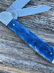 CASE XX ** 2021 SFO SMOKY MOUNTAIN KNIFE WORKS NAVY BLUE BONE FOUNDER'S COPPERHEAD NUMBERED - COA
