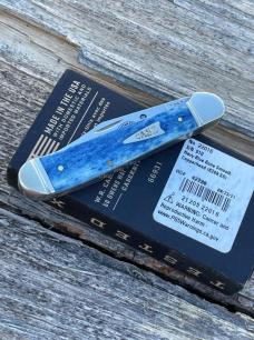CASE XX ** 2021 SFO SMOKY MOUNTAIN KNIFE WORKS NAVY BLUE BONE FOUNDER'S COPPERHEAD NUMBERED - COA