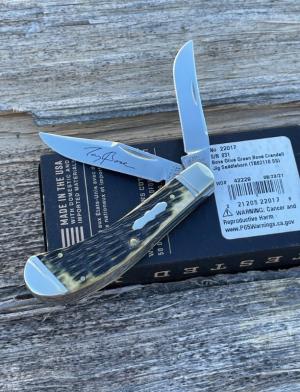 CASE XX ** 2021 SFO OLIVE GREEN CRANDALL JIG SMALL SADDLEHORN NUMBERED
