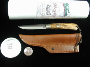 Great Eastern Cutlery GEC Smooth Bocote Wood Stingray Fixed Blade Sheath Knife NIT USA P74525