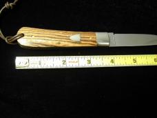 Great Eastern Cutlery GEC Smooth Bocote Wood Stingray Fixed Blade Sheath Knife NIT USA P74525