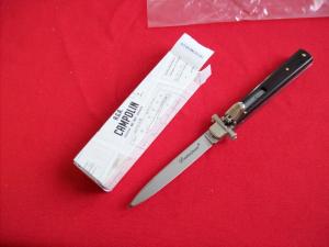 A.G.A. Campolin Italian 9" Dominus African Black Ebonywood Swedgey Blade UNUSED W/Orig. Box