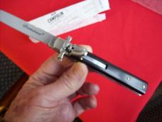 A.G.A. Campolin Italian 9" Dominus African Black Ebonywood Swedgey Blade UNUSED W/Orig. Box