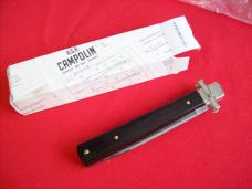 A.G.A. Campolin Italian 9" Dominus African Black Ebonywood Swedgey Blade UNUSED W/Orig. Box