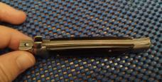 Italian 9" Stiletto Switchblade "twinpin" Swivel Bolster Open and Close 