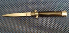 Italian 9" Stiletto Switchblade "twinpin" Swivel Bolster Open and Close 