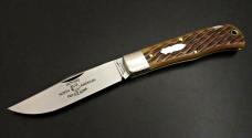 Great Eastern Cutlery #42 Missouri Trader Lockback Antique Yellow Jigged Bone GEC 421125LB