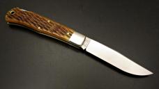Great Eastern Cutlery #42 Missouri Trader Lockback Antique Yellow Jigged Bone GEC 421125LB