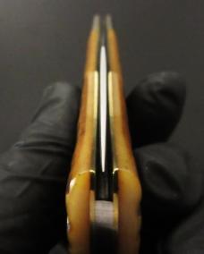 Great Eastern Cutlery #42 Missouri Trader Lockback Antique Yellow Jigged Bone GEC 421125LB