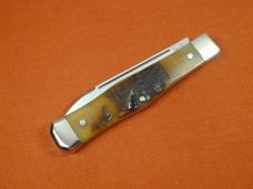 Titusville Cutlery Genuine Rams Horn Lexingtonian Coffin Jack Knife Rare 1 of 45 COA USA Made