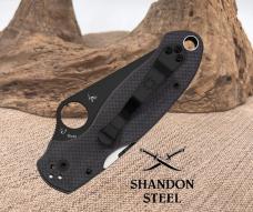 Spyderco Para 3 C223GPBK Black G10 Scales -  2.95' S45VN Blade Paramilitary NEW