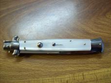Vintage Italian 11 Incher White Pearlex W/Bayonet Blade Sterile Swivel Bolster UNUSED!
