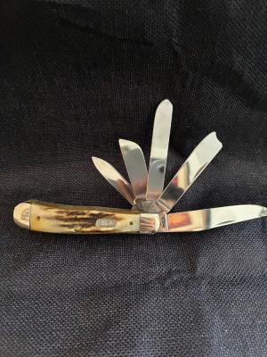 CASE XX (NOS) 1996 "BEAST TRAPPER" 5-BLADE 5554 SSW/BEAUTIFUL FAT STAG