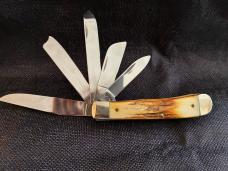 CASE XX (NOS) 1996 "BEAST TRAPPER" 5-BLADE 5554 SSW/BEAUTIFUL FAT STAG