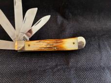 CASE XX (NOS) 1996 "BEAST TRAPPER" 5-BLADE 5554 SSW/BEAUTIFUL FAT STAG
