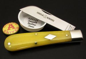 Great Eastern Cutlery #93 SFO Ram Foot Smooth Yellow Bone GEC 933124 Ramfoot