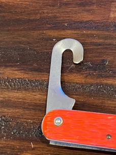 VINTAGE ORANGE SCHRADE WALDEN MC-1 PARATROOPER POCKET KNIFE