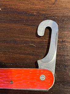 VINTAGE ORANGE SCHRADE WALDEN MC-1 PARATROOPER POCKET KNIFE